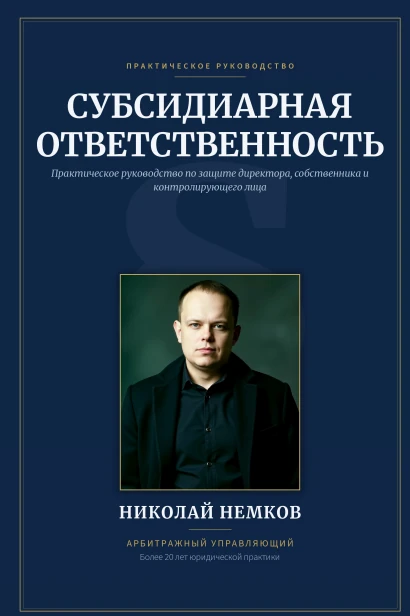 Обложка книги Николая Немкова «Субсидиарная ответственность»